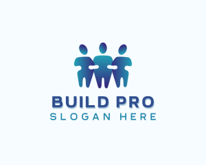 Support - People Organization Team logo design