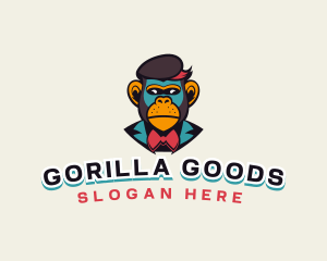 Retro Monkey Gaming  logo design