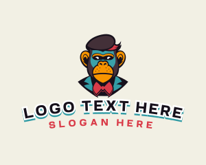 Retro - Retro Monkey Gaming logo design