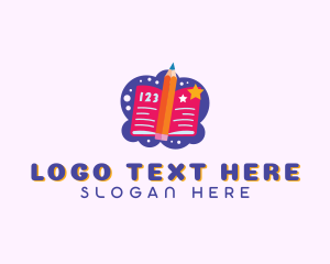 Toy Store - Pencil Learning Book logo design
