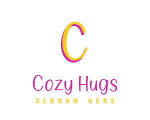 Cuddly - Playful Handwritten Lettermark logo design