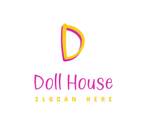 Doll - Playful Handwritten Lettermark logo design