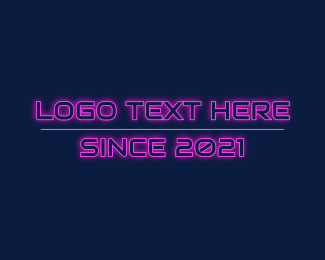 Techno Business Wordmark Logo