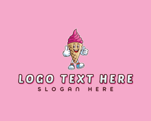 Frost - Cream Gelato Cartoon logo design