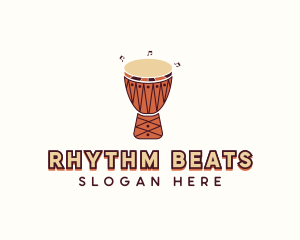 Djembe - Native African Djembe logo design