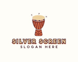 African - Native African Djembe logo design