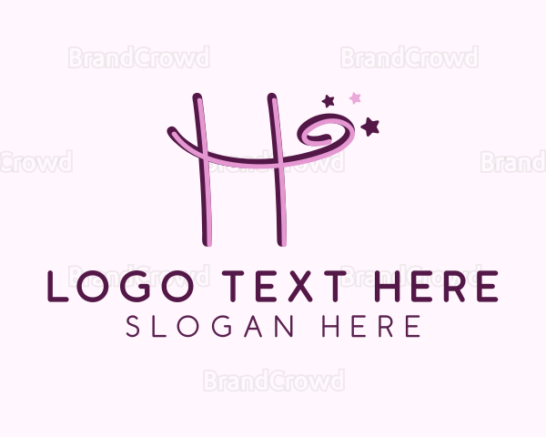 Star Letter H Logo