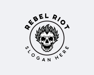 Punk Skull logo design