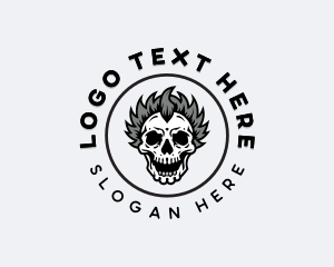 Indie - Punk Skull logo design