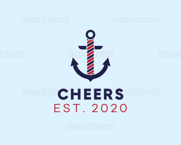 Twisted Marine Anchor Logo