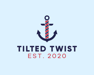 Twisted Marine Anchor logo design