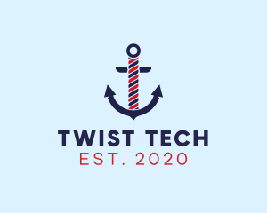 Twist - Twisted Marine Anchor logo design