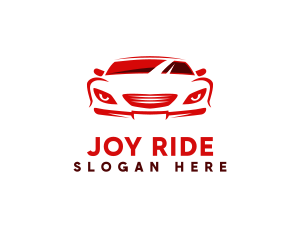 Red Sports Car logo design