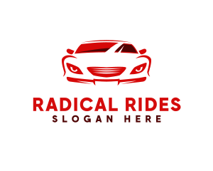 Red Sports Car logo design