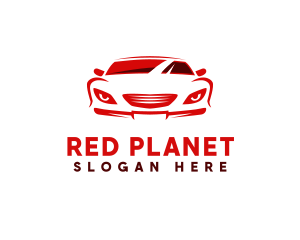 Red Sports Car logo design