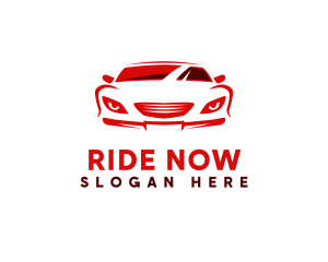 Red Sports Car logo design