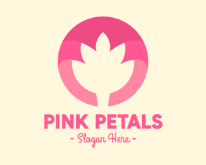 Pink - Pink Flower Bud logo design