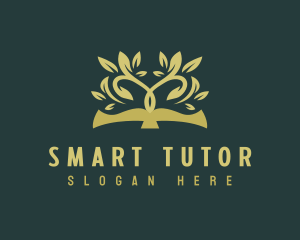 Tutor - Book Tree Learning logo design