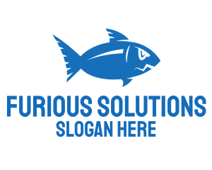 Blue Ocean Fish logo design