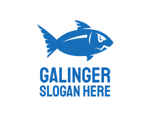 Blue - Blue Ocean Fish logo design