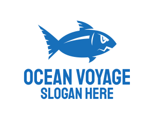 Blue Ocean Fish logo design