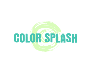 Round Paint Wordmark logo design