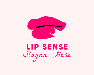 Sexy Lips Nail Polish logo design