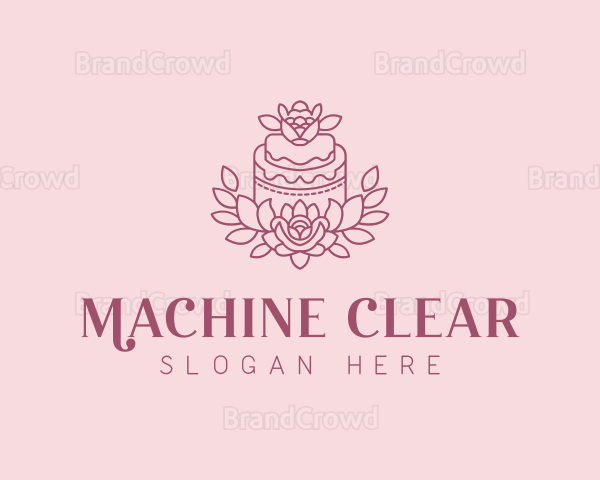 Catering Floral Cake Logo