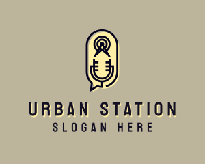 Radio Signal Podcast Station logo design