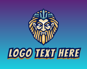 King - Poseidon Gaming King logo design