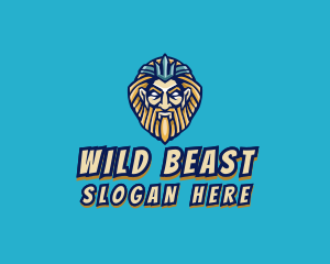 Poseidon Gamer King logo design