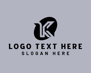 Multimedia - Digital Media Letter K logo design