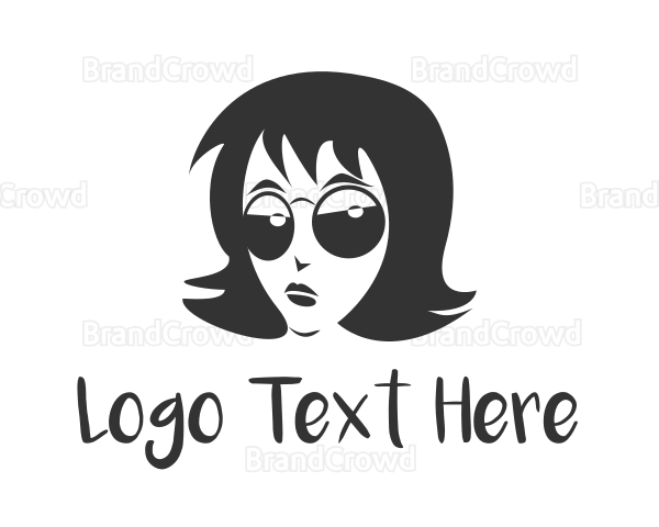 Cool Woman Sunglasses Logo