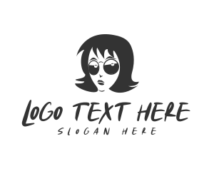 Sassy - Cool Woman Sunglasses logo design