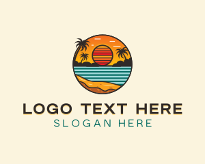 Sand - Beach Resort Travel logo design