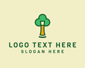 Liquor - Shamrock Beer Glass logo design