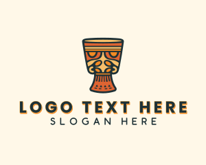 Traditional - Djembe African Drum logo design