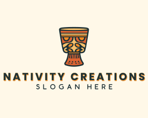 Djembe African Drum logo design