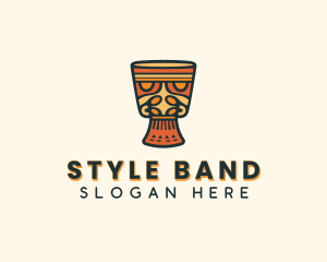 Djembe African Drum logo design