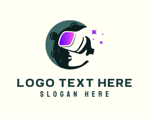 Goggles - Moon Gaming Player logo design