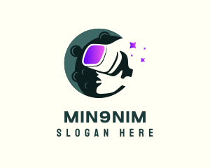Moon Gaming Player logo design