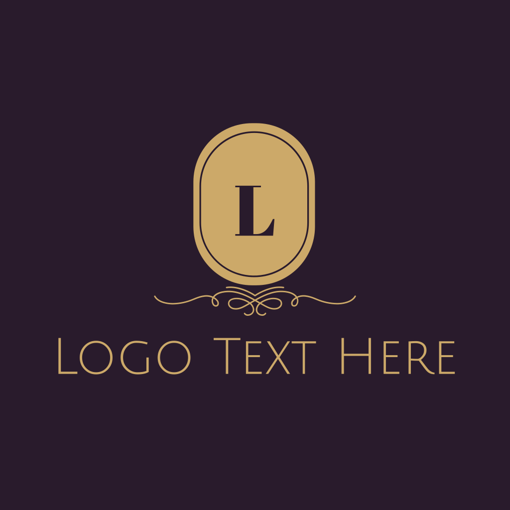 Classic Gold Lettermark Emblem Logo | BrandCrowd Logo Maker