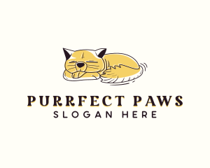 Pet Cat Grooming logo design