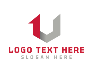 Online - Technology Letter V & 1 logo design