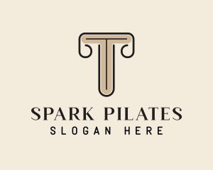 Simple Pillar Pedestal Logo