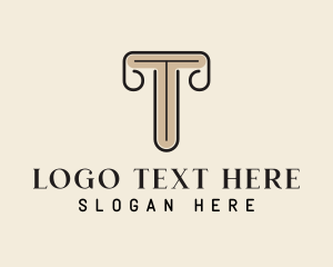 Simple Pillar Pedestal Logo