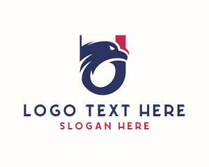 College - Eagle Varsity Letter U logo design