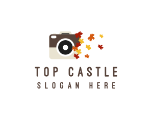 Vlog - Autumn Photography Camera logo design