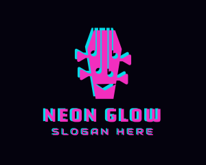 Neon - Neon Guitar Music logo design