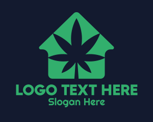 Negative Space - Weed Farm House logo design